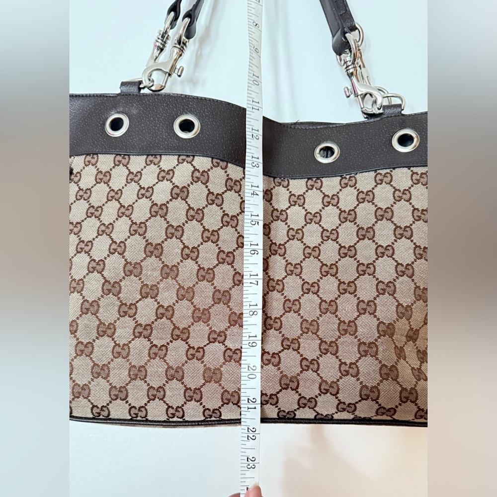 Source Unknown Beige and Brown Patterned Shoulder… - image 4